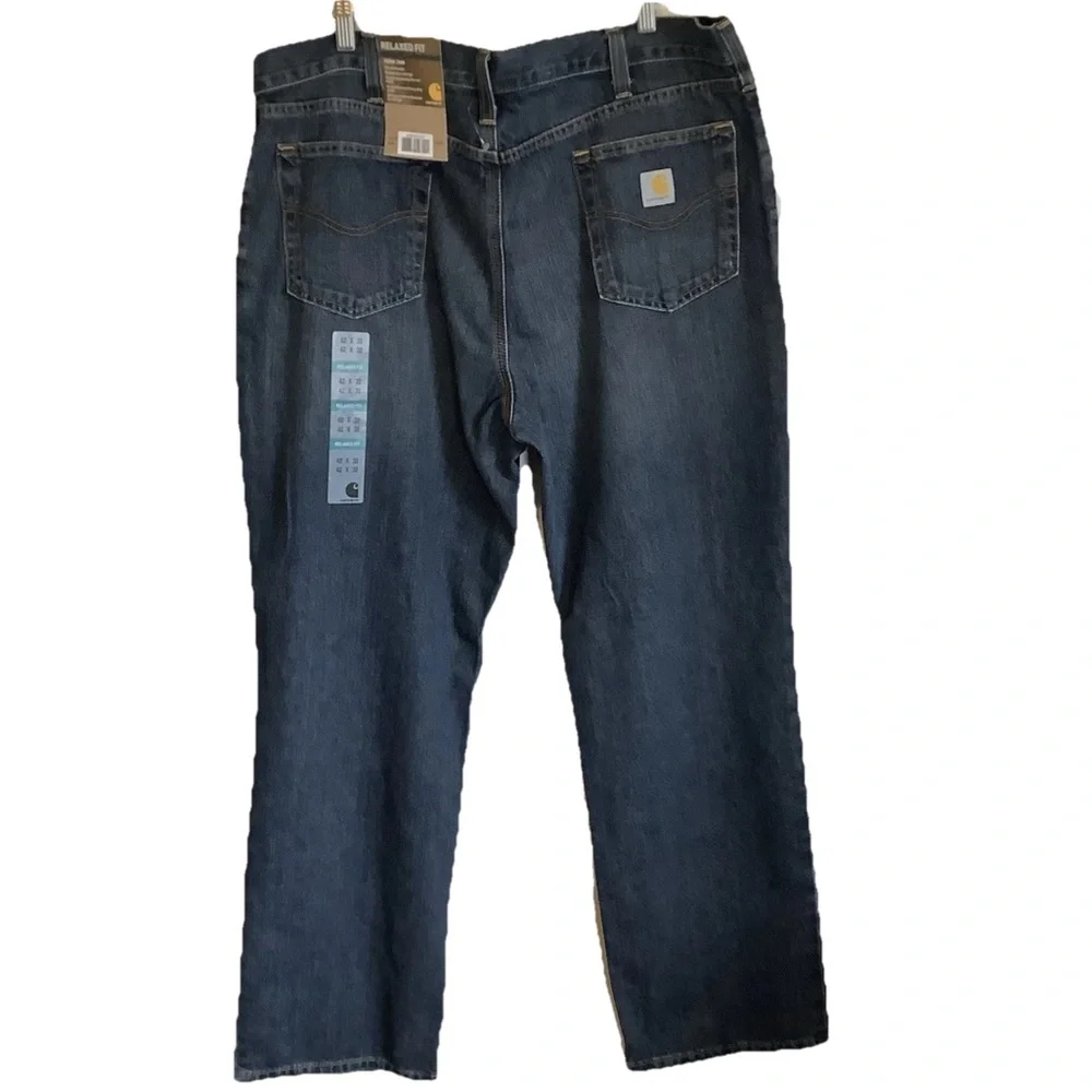 New Mens Carhartt Workwear‎ Holter Jeans 42 X 32 Relaxed Fit Straight Leg Denim